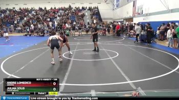138 lbs Champ. Round 2 - Julian Solis, Churchboyz vs Andre Lomedico, Servite