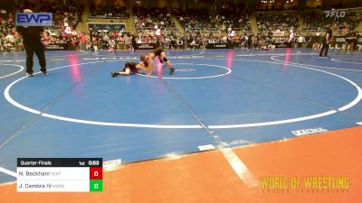 61 lbs Quarterfinal - Nathan Beckham, OCRTC vs John Cambra IV, Mat Assassins