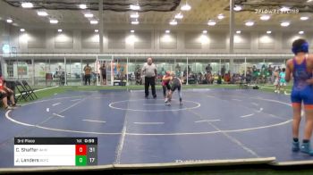 101 lbs 3rd Place - Colton Shaffer, Iowa Hammers vs Justin Landers, Team Gotcha