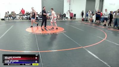 187 lbs Placement Matches (8 Team) - William Schafer, Ohio Red vs Kade Splinter, Wisconsin