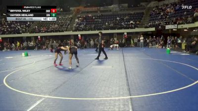 115 lbs 1st Place Match - Hayden Hegland, Sarbackers Wrestling Academy vs Brystol Wiley, Sebolt Women?s Wrestling