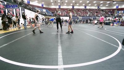 100 lbs Semifinal - Landon Achziger, Choctaw Ironman Youth Wrestling vs Abram Atchley, Norman Grappling Club