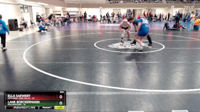 215 lbs Finals (8 Team) - Ella Saewert, NYM (New York Mills) vs Lane Boeckermann, Holdingford
