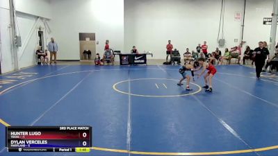 71 lbs Placement Matches (8 Team) - Hunter Lugo, Texas vs Dylan Verceles, Maryland