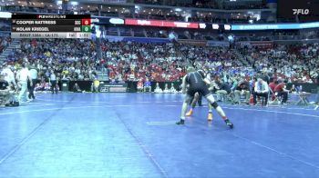 1A-175 lbs Champ. Round 1 - Nolan Kriegel, Iowa Valley, Marengo vs Cooper Nattress, South Central Calhoun