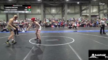 145 lbs Champ. Round 1 - Landyn Phillips, Maize vs Ayden Cadoret, Plainville Kids Wrestling Club
