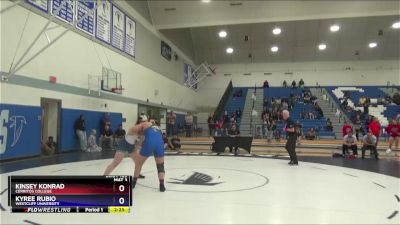 180 lbs Round 5 - Kinsey Konrad, Cerritos College vs Kyree Rubio, Westcliff University