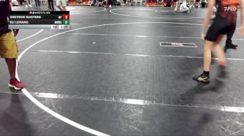 115 lbs Round 4 - Eli Lorang, Mighty Warriors Wrestling Acad vs Greyson Masters, Morris Fitness