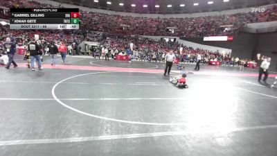 66 lbs Cons. Round 2 - Jonah Getz, Team Nazar Training Center vs Gabriel Gilling, Shawano