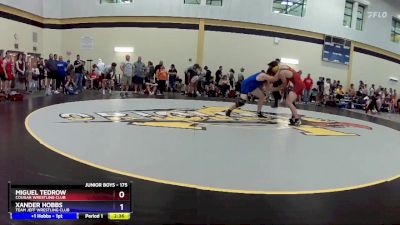 175 lbs Cons. Round 2 - Miguel Tedrow, Cougar Wrestling Club vs Xander Hobbs, Team Jeff Wrestling Club