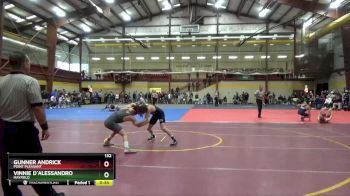 132 lbs Cons. Round 5 - Vinnie D`Alessandro, Mayfield vs Gunner Andrick, Point Pleasant