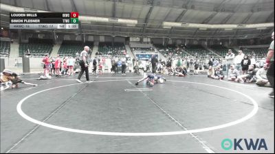 65 lbs Semifinal - Louden Mills, Keystone Kids Wrestling Club vs Simon Flesner, TTWC Cream