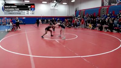 160 lbs Finals (2 Team) - Keeley Kehrli, Simpson vs Alexandra Ford, Emmanuel University