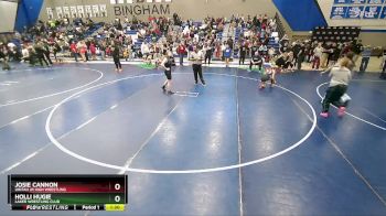 115 lbs Champ. Round 1 - Josie Cannon, Uintah Jr High Wrestling vs Holli Hugie, Laker Wrestling Club