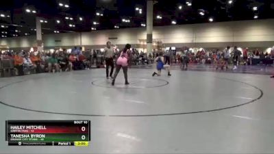 170 lbs Round 3 (8 Team) - Hailey Mitchell, Griffin Fang vs Tanesha Byron, Orange City Titans