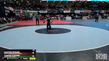 160 lbs Cons. Semi - CANNON CLIFFORD, Chugiak High School vs Clayton McGuire, South Anchorage High School