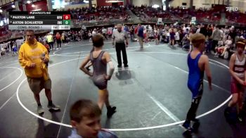 85 lbs Cons. Round 1 - Axton Schlueter, Seward Wrestling Club vs Paxton Lane, Wolverine Youth Wrestling