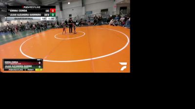 50 lbs Quarterfinal - Lilian Alejandra Guerrero, Silverback Wrestling Fort Worth vs Emma Cerda, Legacy Wrestling Club