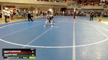120 lbs Cons. Round 2 - Braeden Geise, Albany vs Isaiah Duberowski, BHVPP