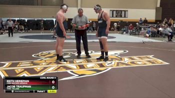 285 lbs Cons. Round 3 - Keith Heineman, Case Western Reserve vs Jacob Traupman, Thiel College