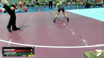 65 lbs Round 2 (6 Team) - Landon Pease, Alabama Elite Gold vs Logan Forst, Predator WC