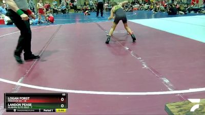 65 lbs Round 2 (6 Team) - Landon Pease, Alabama Elite Gold vs Logan Forst, Predator WC