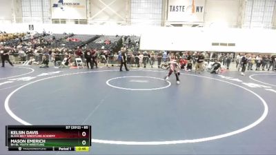 85 lbs Cons. Round 2 - Kelsin Davis, Black Belt Wrestling Academy vs Mason Emerich, BH-BL Youth Wrestling