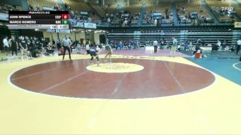 125 lbs Cons. Round 4 - John Spence, CSU Pueblo vs Marco Romero, Colorado School Of Mines