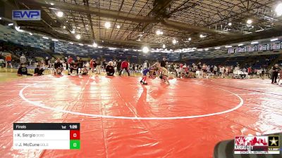 92 lbs Final - Kaden Sergio, Sebolt Wrestling Academy vs Jaxon McCune, Gold Rush Wrestling