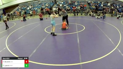 14U Boys - 88 lbs Cons. Round 2 - Tucker Brumm, Immortal Athletics WC vs Ty Lamm, Wentzville Wrestling Federation