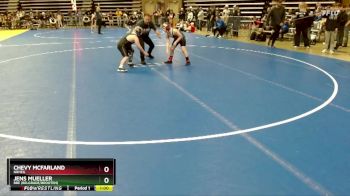 130 lbs 5th Place Match - Jens Mueller, BBE (Belgrade/Brooten) vs Chevy McFarland, NRHEG