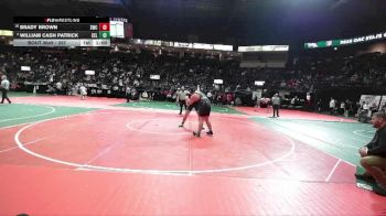 287 lbs Quarterfinal - Brady Brown, XWC1 vs William Cash Patrick, CEL2