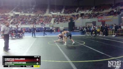 D3-150 lbs Semifinal - Conner Hangartner, Mica Mountain vs Christian Gallardo, Walden Grove