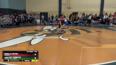 100 lbs Semifinal - Brielle Meyer, Osceola vs Sawyer Viebrock, St.Croix Falls Saints