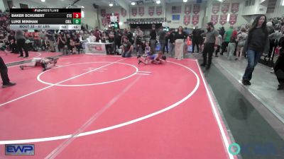 67 lbs Consi Of 8 #2 - Baker Schubert, Chandler Takedown Club vs Luke Minihan, Collinsville Cardinal Youth Wrestling