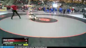 132 lbs Round 3 (4 Team) - Carson Terry, 6A South Medford vs Grady Buswell, 6A Sandy