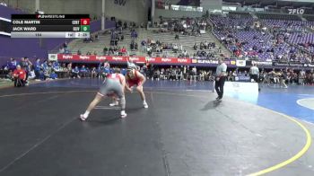 184 lbs Finals (2 Team) - Jack Ward, Olivet vs Cole Martin, Central