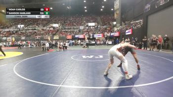 AA - 126 lbs Cons. Semi - Dawson Hamland, Flathead (Kalispell) vs Noah Carlos, Billings Senior High School