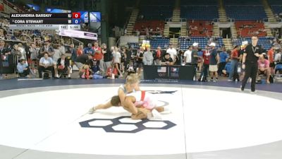 115 lbs Champ. Rd Of 16 - Alexandria Barskiy, New Jersey vs Cora Stewart, Wisconsin