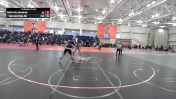 174 lbs Champ. Round 1 - Nolen Zeigler, Lycoming vs Niko Kalamaras, John Carroll