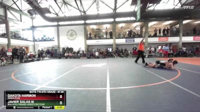 87-96 lbs Cons. Semi - Javier Salas Iii, Bulldog Premier Wrestling Club vs Dakota Harmon, Demolition