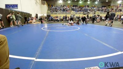 100 lbs Consi Of 8 #2 - Jagger Leavitt, Ponca City Wildcat Wrestling vs Reed Nichols, Rough Riders