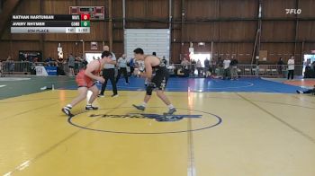 215 lbs 5th Place - Nathan Hartunian, Wayland High School / Metrowest United Wc vs Avery Rhymer, Combat Athletics