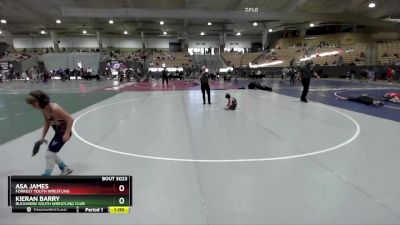 55 lbs Cons. Round 1 - Kieran Barry, Buckhorn Youth Wrestling Club vs Asa James, Forrest Youth Wrestling