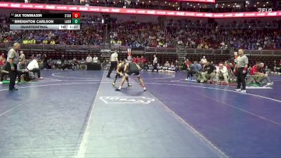 1A-138 lbs Quarterfinal - Jax Tommasin, Starmont vs Breighton Carlson, Lawton-Bronson