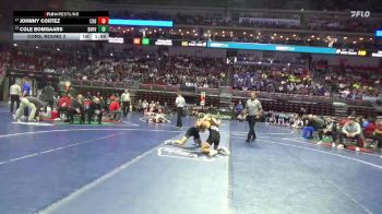 1A-132 lbs Cons. Round 2 - Cole Bomgaars, Boyden-Hull/Rock Valley vs Johnny Cortez, Coon Rapids-Bayard