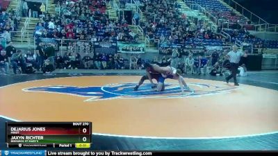 170 lbs Cons. Round 2 - DeJarius Jones, Minot vs Jaxyn Richter, Bismarck St Mary`s