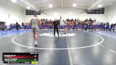 215 lbs Cons. Round 2 - Frank Riley, St. Francis vs David Chavez, Washington Union