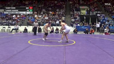 184 lbs 1st Place Match - Kasey Ross, Wartburg vs Landry Barker, Loras