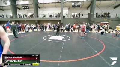 145 lbs Cons. Round 1 - Dayton Heymann, WA vs Matthew Dahman, WA